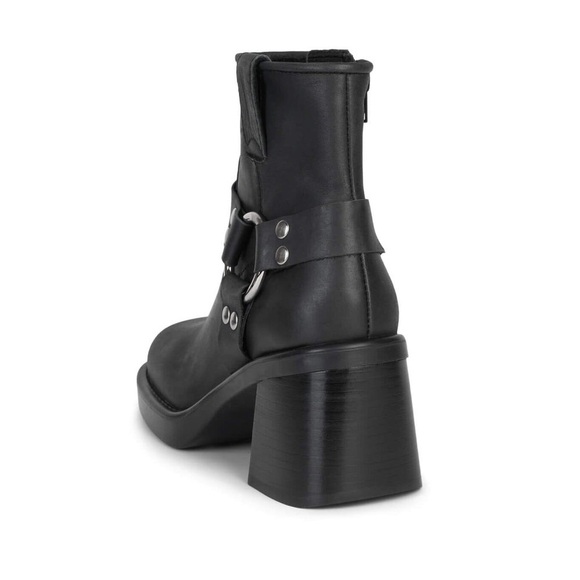 Jeffrey Campbell Operator harness Black Leather Ankle Boots Sz-9.   N - Picture 13 of 15